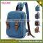 Packable canvas shoulder backpack sling chest sport bag