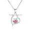 925 Sterling Silver Heart Shape Pendants Wholesale SPG825W