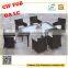 2016 hot sale pvc rattan dining table and chair outdoor furniture