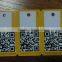 Plastic laminated barcode key tags