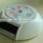 New Solar Powered Jewelry Phone Rotating Turn Table with LED Light round display table glass jewelry display