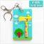 new Cartoon silicone soft card holder / Keyring Key chain Sleeve Set Bus IC Case Bag