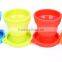 8*9.5cm Foldable Silicone Cup Silicone Coffee Cup