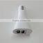 China Factory Price 12v-24v input in-car charger output 5v 1a/2.1a with led light for tablet/iphone