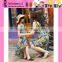Fashion Flower Mother And Daughter Short Dress  Hot Sale Strap Sexy Korean Style Dress