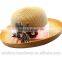New design custom wholesale trendy fashion lady bowler straw hat
