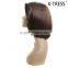 10inch 142g brown silk straight 100%high tempreture fibre up to 360F attractive style silky straight hair wig