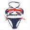 Stars print uk flag bikini summer beach swimwear swimsuit