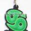 Free Sample design notes shape custom wood keychain colorful