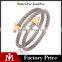 2016 Hot Selling Cable Cable Stainless Steel Wire Bangle women Jewelry Silver Multilayer Bracelet