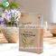 food grade kraft paper bread bag with clear window/ accept custom order bread bags