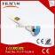 Dia 10mm nylon PA66 Round Flat power 24vdc led flush indicator lamps 24 V