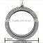 Stainless Steel Round Shape Floating Locket Charm