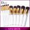 Private label 10pcs synthetic kabuki professional makeup brushes