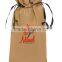 BSCI factory audit 4p Ribbon drawsting wine bag for wholesale