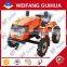 15 hp Orange color diesel engine electric farm mini tractor