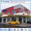 Large span light structural steel 4S car showroom counter designs
