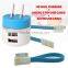 3 IN 1 dual usb charger 2.1A micro usb cable with usb cable For samsung HTC iphone