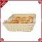 Eco-friendly washable plastic rattan for supermarket kitchen fancy cheap wholesale baskets