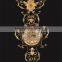 Antique Luxury Brass Wall Hanging Clock, Brass With 24K Gold Plated Home Decorative Wall Clock, Bronze Mounted Clock