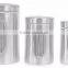 3PCS Kitchen Food Coffee Tea Sugar Flour Stainless Steel Storage Canisters