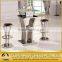 Silver color stainless steel bar stool high chair for sale