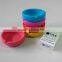 Hot selling promotional gift silkscreen printing round silicone ashtray