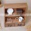 Two drawer wall wooden boxes