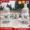 Outside Decoration Carved White Marble Foo Dogs Statue