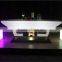 Stainless steel leg illuminate small party led bar counter with IR remote control