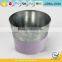 Galvanized Metal Decorative Planters Outdoor Decorative Beautiful Plant Pots