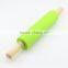 Non-stick Silicone Rolling Pin with Hard Wood Handle