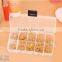 Cheap oem plastic 10 compartment jewelry storage box