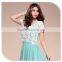 2015 Ladies Blouses Hollow Out Casua Floral Crochet Lace blouse patterns SV004447