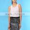 2015 New Design Ladies Sequin Skirt Elegant Embroidered Skirt
