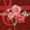 polyester super soft screen small broken flower printed jacquard mink royal blanket