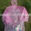 Cheap PE Disposable purple Raincoat for Promotion