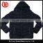 Custom warm men winter padded jacket with hoody
