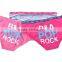 2017 New Fashion Print Design Lady Hipster Thongs OEM Cutomized Logo Stretch Elastic Band 95%Cotton 5%Spandex Women Underwear