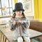 Girls Winter Coats Kids Faux Fur Jackets Children Outerwear Fashion Brand O-Neck Flower Decoration Clothing New 2016