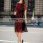 Z&M Women's 2017 New Fashion dress women Silk dress Dress dress