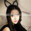 Polyester Headband Cat's Ears Black