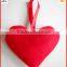 Promotional Plush Red Heart Keychain