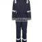Factory wholesale Red color Fire Resistant coverall with reflective tape