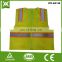 factory polyester fabric mesh /solid knit tape reflective warning vis safety vest