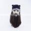 Western style Halloween personality Viking hat hand-woven beard horn horn hat