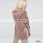 Chunky Knit Open Front Design Sweaters Hooded Cardigan For Women