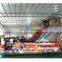 8Lx4Wx6mH 0.55mmPVC material Used Inflatable funny Fire truck dry slide for fun/for sales
