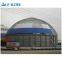 Prefabricated Light Steel Space Frame Structure Dome Roof Coal Storage Shed Building