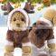 cute Pet dog fleece Clothes Christmas cosplay winter Overcoat cartoon elk